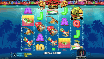 Jugada en Bigger Bass Bonanza en un casino online