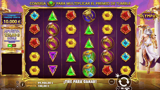 Jugada en Gates of Olympus en un casino online