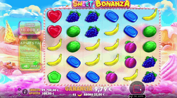 Jugada en Sweet Bonanza en un casino online